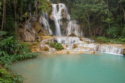 Kuang Si Waterfall; Luang Prabang. Laos.