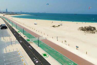 Cyclists in Dubai are looking forward to hitting the promenade on a new 16-kilometre cycle path along Jumeirah Beach. Courtesy RTA / Dubai Media Office