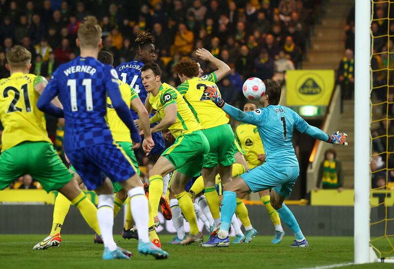 NORWICH CITY RATINGS: Tim Krul: 7 - If it wasn’t for the goalkeeper, the result could’ve been a lot worse for Norwich. The Dutchman made some key stops, notably from Havertz and Werner from close-range, to deny the lead extending even further for the visitors. 
Getty