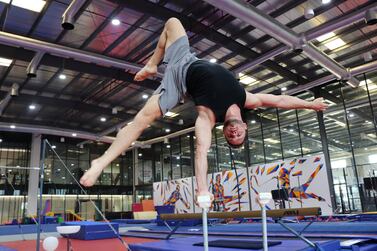 Mihai Sarbu has trained with the Romanian junior gymnastics national team. Courtesy Blake Stemm