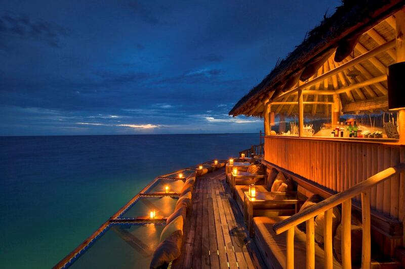 Turner and Jonas are enjoying a little slice of paradise in the middle of the Indian Ocean at Soneva Fushi. Courtesy Soneva Fushi