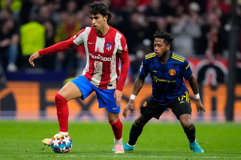 Fred 5 - United’s midfield was outplayed in the first half, yet still had more possession … and could do little with it. Fouled – to Atleti fury – late on. By that time he was playing in a deeper role. AP Photo 
