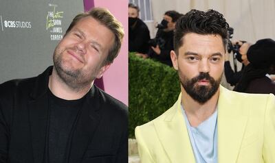 James Corden and Dominic Cooper had only one piece of cutlery in their London flat. AFP