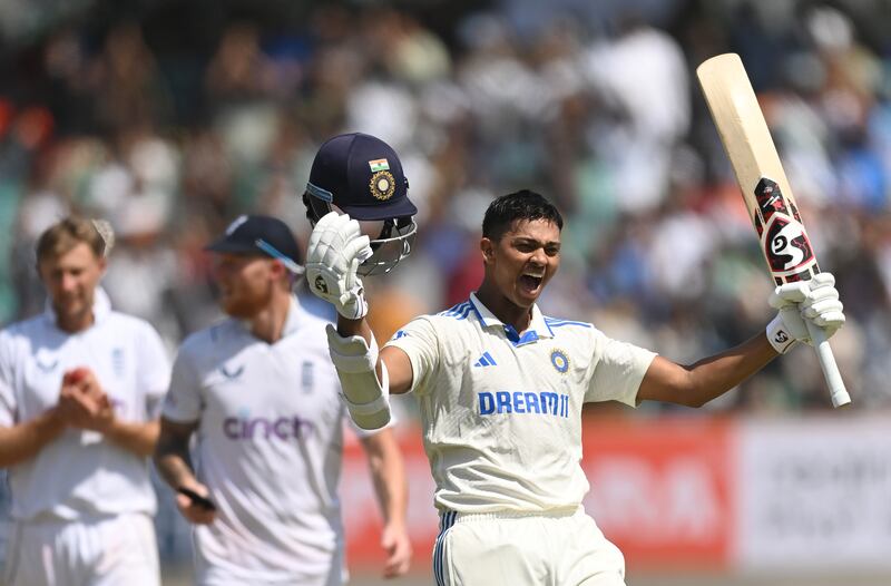 India batsman Yashasvi Jaiswal finished unbeaten on 214. his knock came off 236 balls, and included 14 fours and 12 sixes.