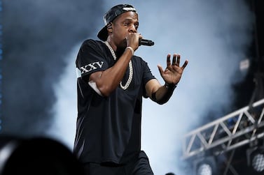 Hip-hop superstar JayZ wowed crowds at du Arena on Yas Island despite a power cut due to a faulty generator. Delores Johnson / The National  