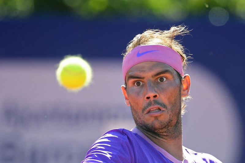 Spain's Rafael Nadal during his quarter-final win over Cameron Norrie of Britain at the Barcelona Open on Friday, April 23. AFP
