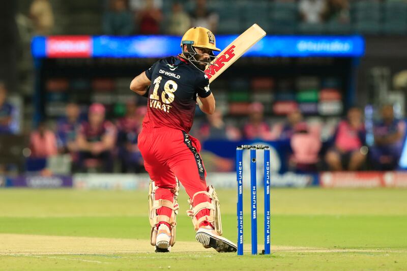 Virat Kohli could only muster nine runs as Royal Challengers Bangalore fell short in their run chase against Rajasthan Royals. Sportzpics for IPL