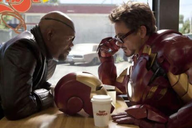 Samuel L Jackson and Robert Downey Jr starred in this year's summer blockbuster Iron Man 2. Psychologists say that the Tony Stark character has a selfish, violent nature that is not a good role model for children.