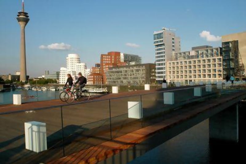 A handout photo of Medienhafen in Dusseldorf, Germany (Courtesy: Dusseldorf Marketing & Tourismus GmbH)