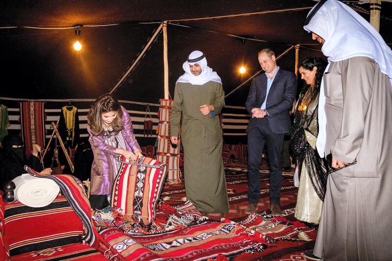 The Duke of Cambridge joined young Kuwaitis for a special event in the desert outside Kuwait City. Twitter/ @KensingtonRoyal