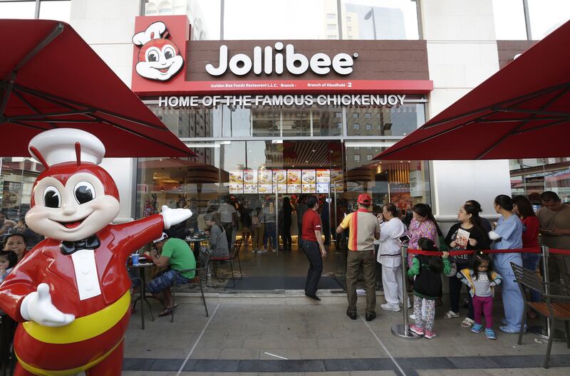 The Jollibee outlet on Al Falah Street is the brand’s second in Abu Dhabi. Jeffrey E Biteng / The National
