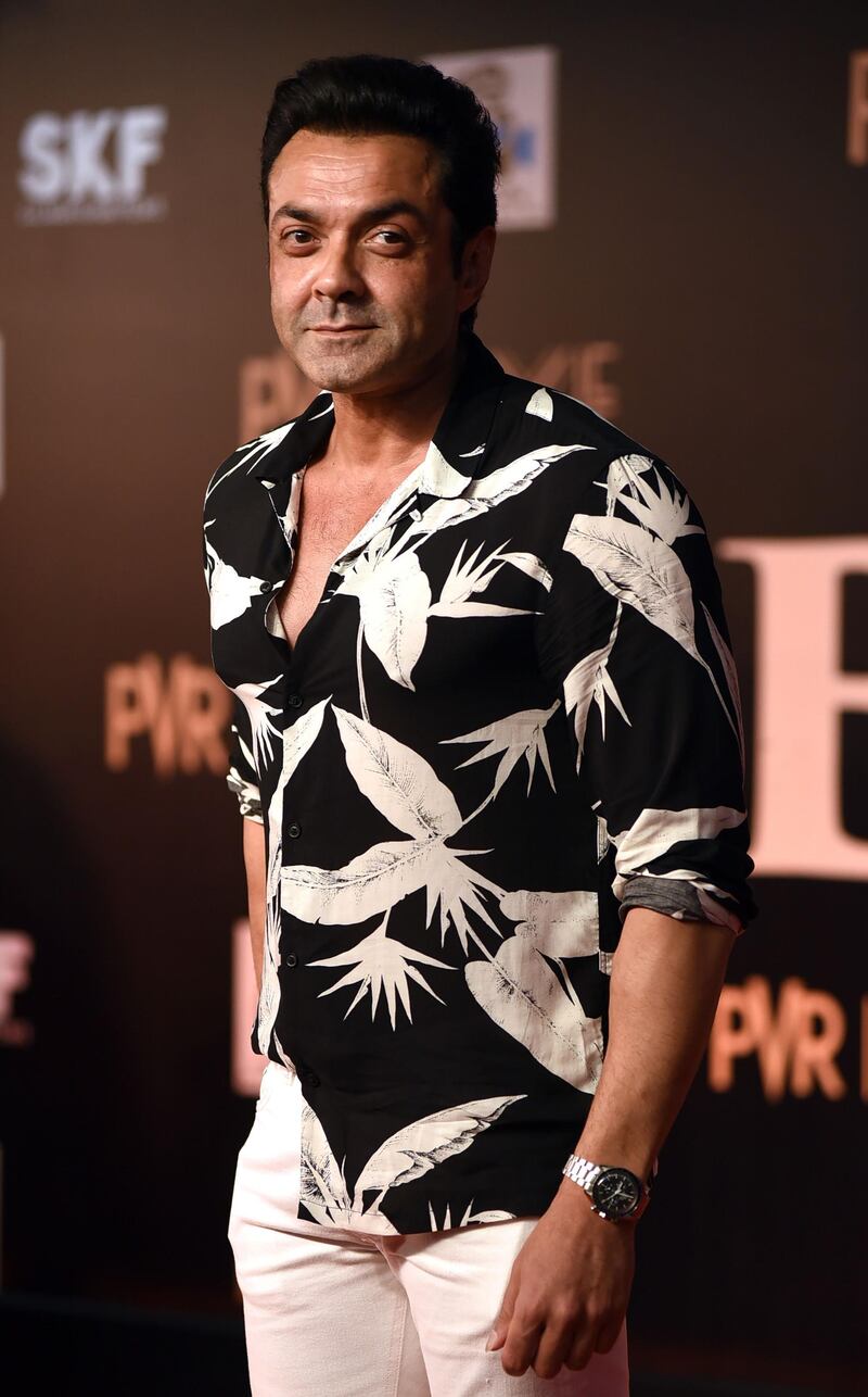 Bollywood actor Bobby Deol attends the premiere of the Hindi film 'Bharat' in Mumbai on June 4, 2019. AFP