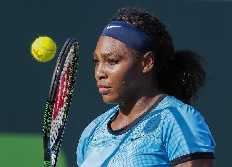 Serena Williams shown during the WTA Miami Open event in March. Erik S Lesser / EPA