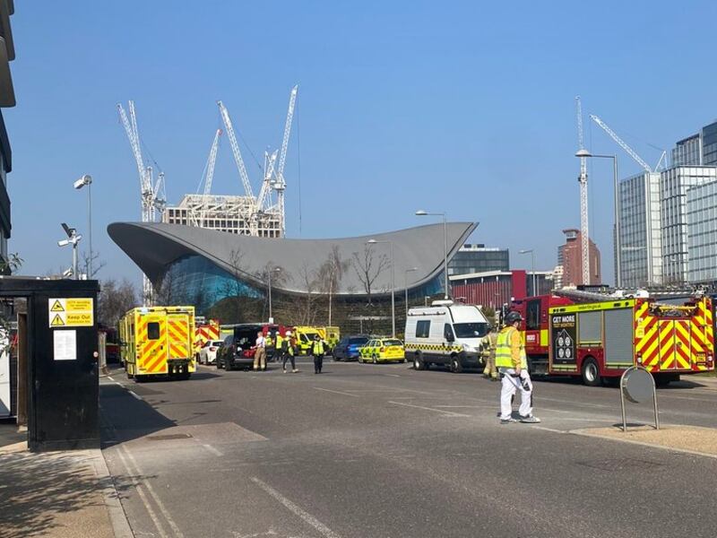 The venue management said the incident involved 'the release of a gas', sparking an evacuation. Photo: Emma Bellot / Twitter