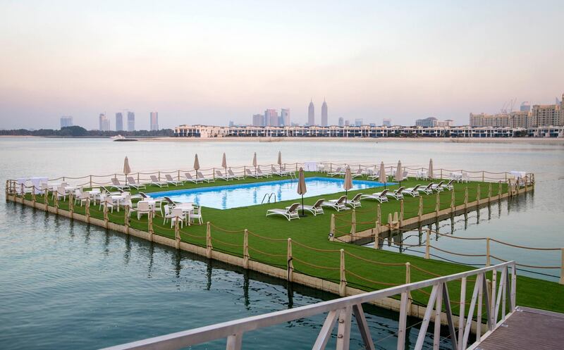 The pool can be accessed via a 50-metre walkway from Beach Breeze Grill restaurant 