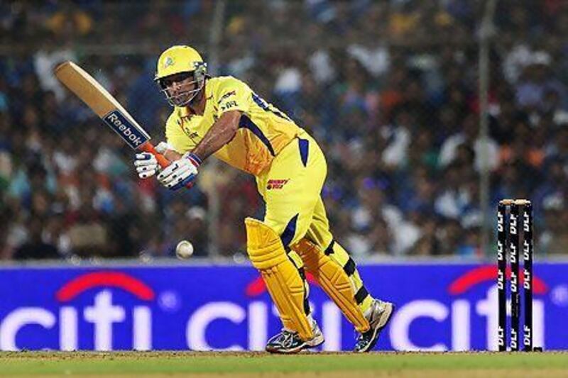 File picture of Chennai captain MS Dhoni, who steered the run chase against Sunrisers Hyderabad. Daniel Berehulak / via Getty ImagesImages) *** Local Caption *** MS Dhoni