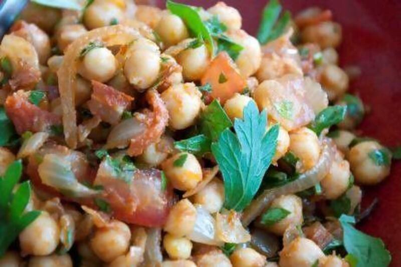 Chickpea stew.