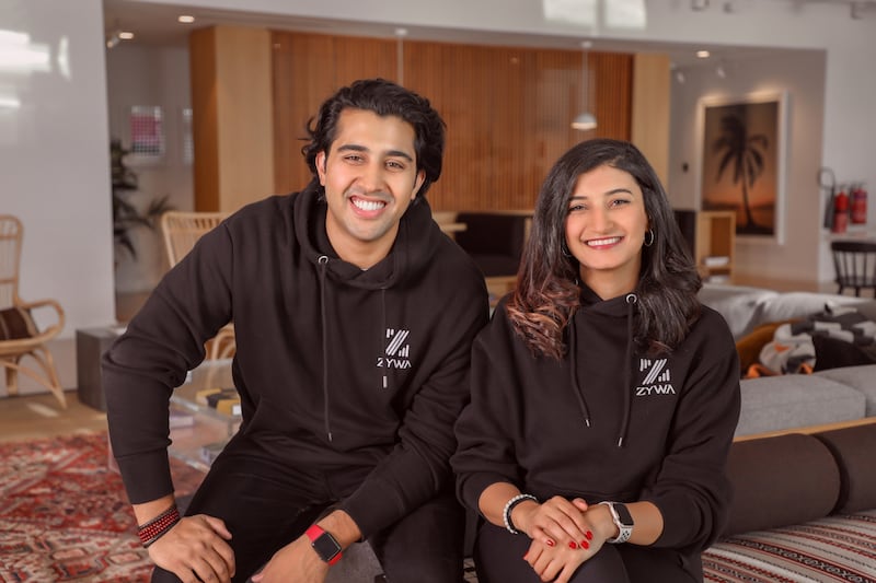 Alok Kumar and Nuha Hashem, co-founders of start-up Zywa. Photo: Zywa