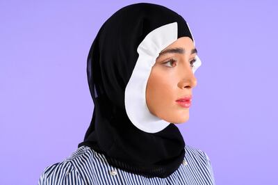 The ModBeautyKeeper fabric border attaches to the headscarf