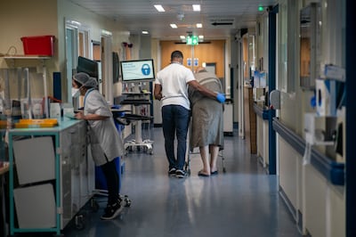 A NHS hospital ward in London. PA