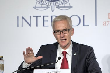 Interpol chief Jurgen Stock warned that organised crime would seek to exploit new coronavirus vaccine programmes. Leslie Pableo for The National