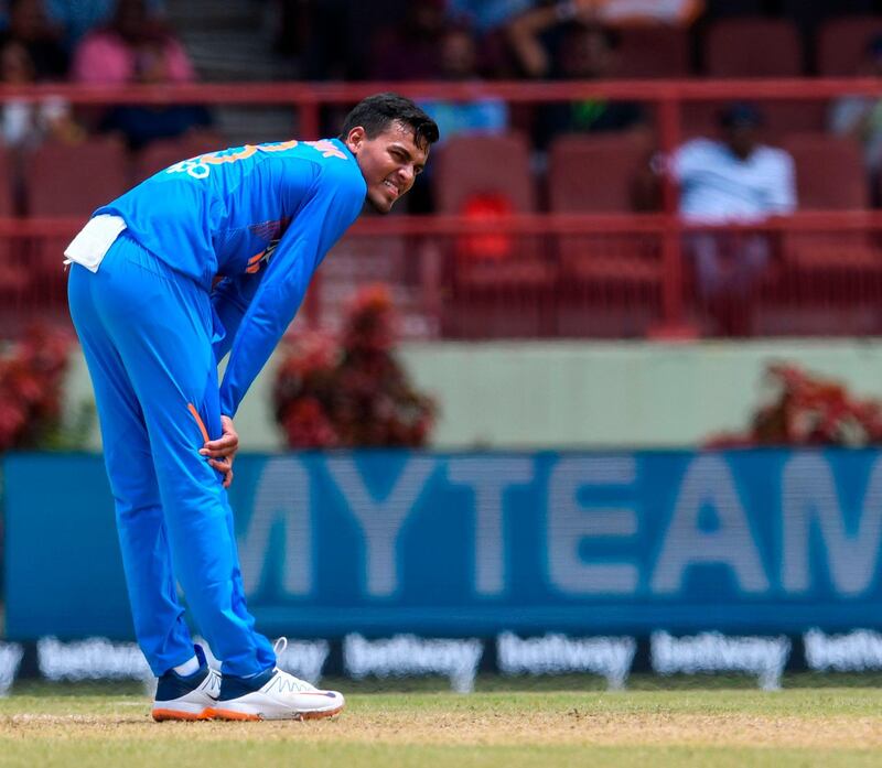 Rahul Chahar (4/10): The leg-spinner played in just the one game and took the wicket of West Indies captain Carlos Brathwaite, but he was a touch expensive. But, like Sundar, he is also very young and has the potential to enjoy a successful career. AFP