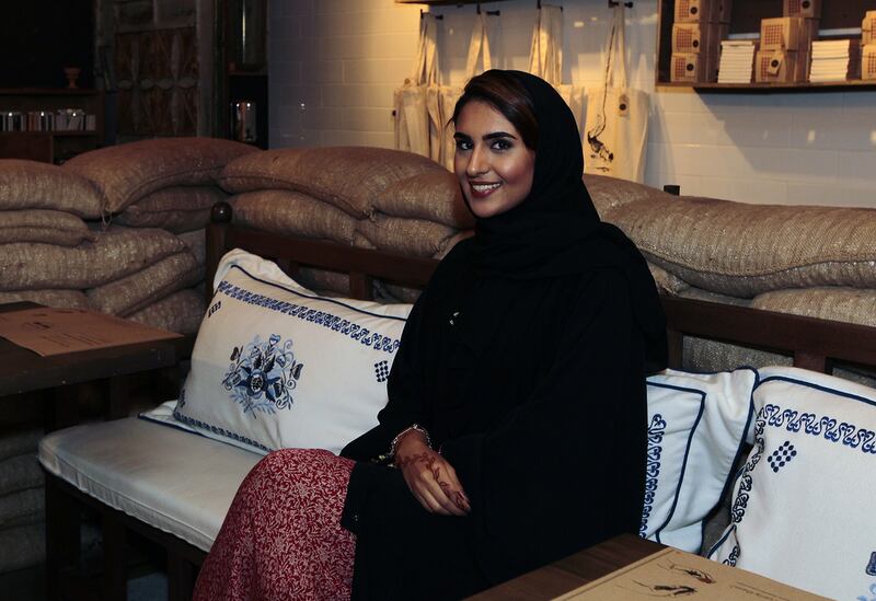 Mozah Al Samahi, 24, wants to bridge the gap between Emiratis and expats. Jeffrey E Biteng / The National 