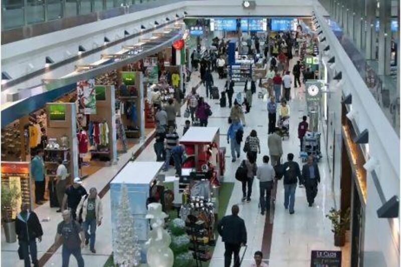 The Dubai airport's figures for last month reveal a 10.4 per cent rise from the same period last year, to 4.07 million passengers. Jeff Topping / The National