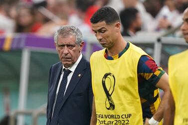 File photo dated 06-12-2022 of Portugal manager Fernando Santos and Cristiano Ronaldo. Santos revealed he had a "frank conversation" with Ronaldo to explain why he was dropping him, but insisted the veteran forward did not threaten to leave the World Cup. Issue date: Friday December 9, 2022.