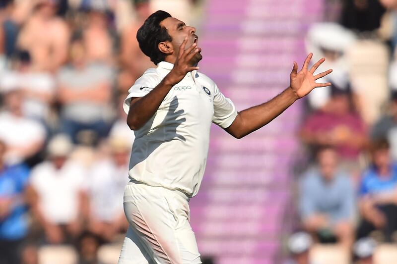 Ravichandran Ashwin: 6/10 – punched ticket to Australia.
The off-spinner began the series with a bang, taking four wickets. That he was not as prolific as the series progressed was down to the fact the seamers were taking the lion’s share of the wickets. He was disappointing in the must-win game at Southampton, but as was later discovered, it was because he was carrying an injury. That he batted so well at Lord’s, where the rest of the batsmen failed, continues to make him an all-round asset whatever the conditions and situations in front of him. AFP