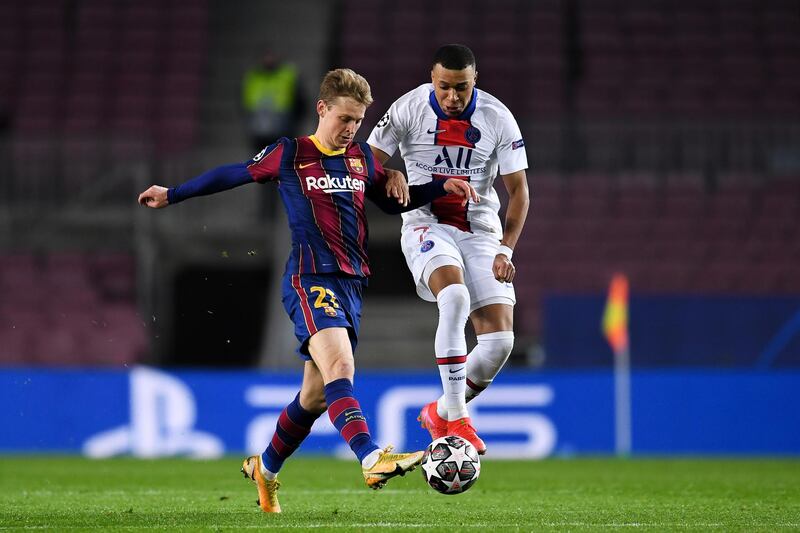 Frenkie de Jong, 6 - Won a 26th minute penalty after tripping. And that was just about his highlight. Cut a forlorn figure after as he explained how his side had been outclassed. Getty