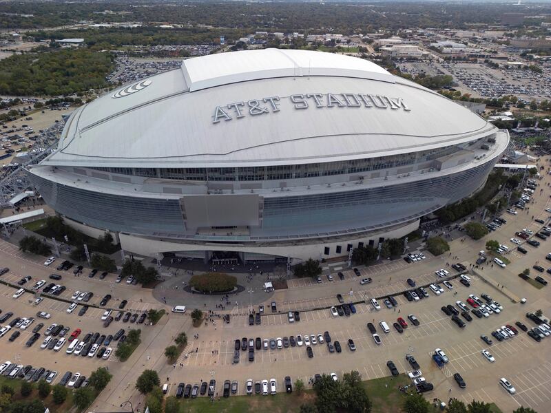 The AT&T Stadium in Arlington, Texas, will host 2026 World Cup matches including the semi-final. AP