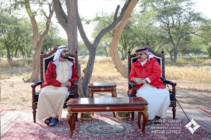 Sheikh Mohammed bin Rashid meets King Hamad bin Isa Al Khalifa of Bahrain. Dubai Media Office