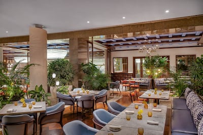 Brasserie Ayda is the bright and airy all-day dining restaurant serving Mediterranean dishes. Photo: Waldorf Astoria Cairo Heliopolis