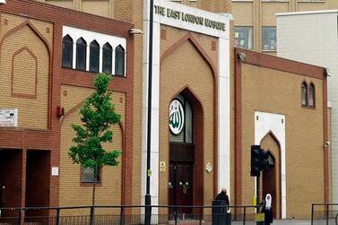 The East London Mosque in London's Whitechapel.