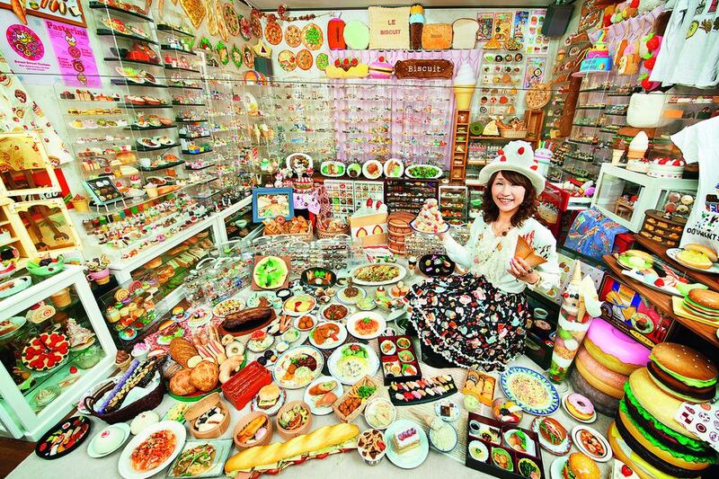 A tasty achievement: In Chiba, Japan, Akiko Obata’s collection of 8,083 food-related items earned her a place in the 2015 Guinness World Records book. Shinsuke Kamioka / Guinness World Records