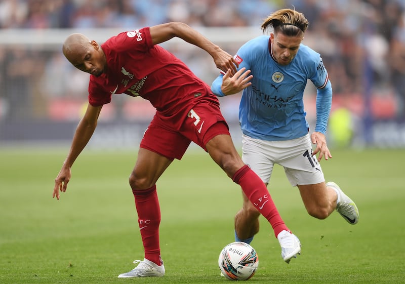 Fabinho - 7. The Brazilian worked hard in the midfield and protected the defence. He made sure City did not dominate the centre of the pitch. Getty
