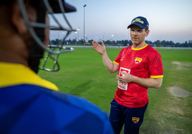 Eoin Morgan oversaw a week-long coaching clinic in Abu Dhabi. 