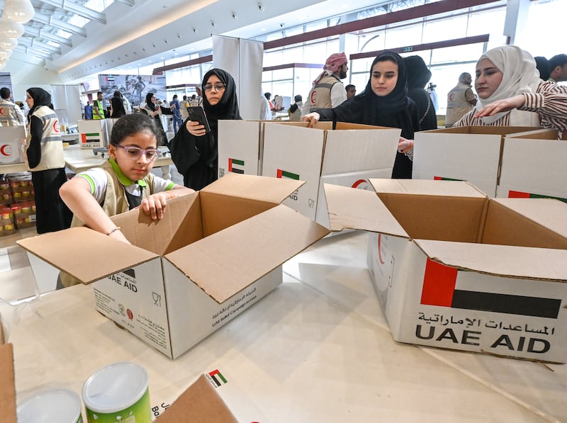 Aid will be sent to Palestinians as part of the UAE's humanitarian drive to support those in need