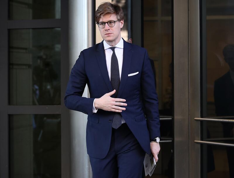 WASHINGTON, DC - FEBRUARY 20: Attorney Alex van der Zwaan leaves U.S District Court after pleading guilty during a scheduled appearance February 20, 2018 in Washington, DC. Van der Zwaan has been charged by special counsel Robert Mueller's investigative team with making false statements during their investigation into Russian election interference.   Win McNamee/Getty Images/AFP