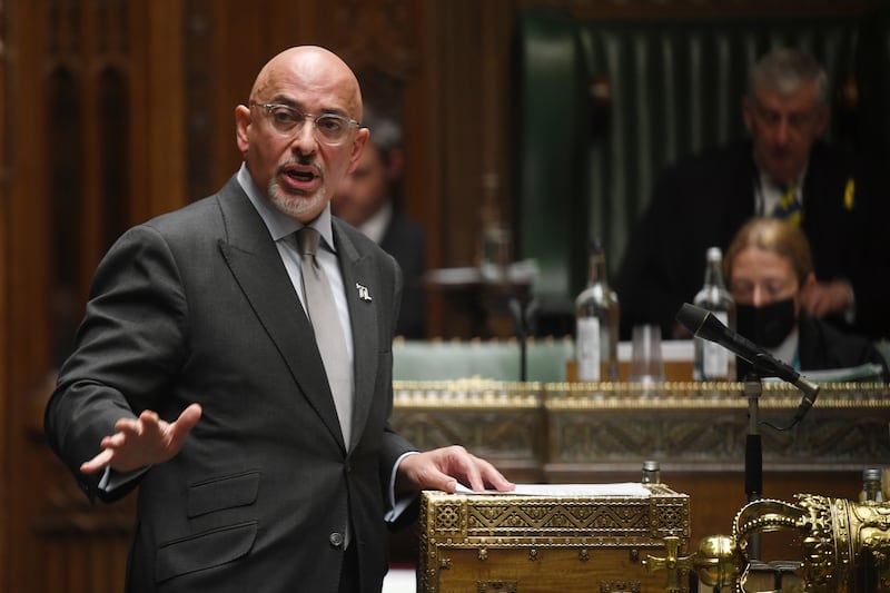 Mr Zahawi makes a statement in the House of Commons in March. PA