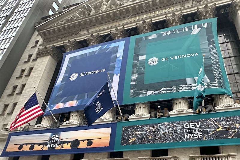 GE Aerospace and GE Vernova started trading as independent companies on the New York Stock Exchange on Tuesday. AP