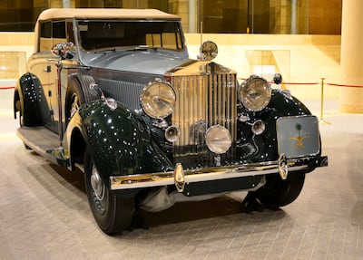 King Abdulaziz Al Saud's Rolls-Royce Phantom III All-Weather, a gift from Winston Churchill in 1946. Getty Images