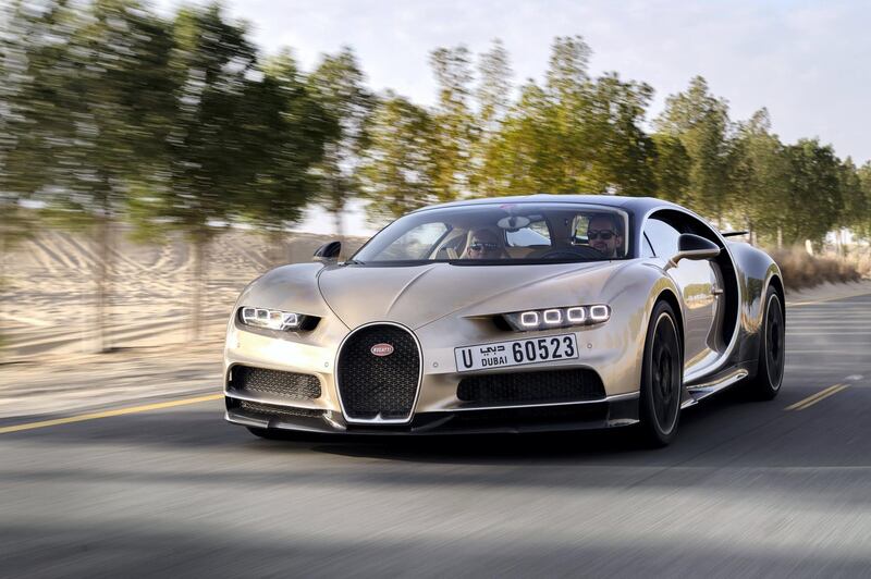 The Chiron has a peak power output of 1,500hp. Bugatti Automobiles SAS