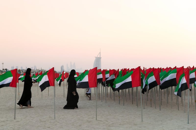 DUBAI, UNITED ARAB EMIRATES - NOV 2:

Visitors of Flag Garden at Kite Beach.


(Photo by Reem Mohammed/The National)

Reporter: 
Section: NA FLAG DAY