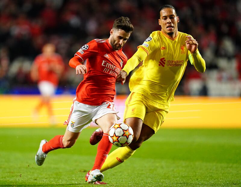 Virgil van Dijk - 7. The Dutchman was at his finest when Benfica had their best spell in the second half. He calmed his colleagues and tackled with authority. PA