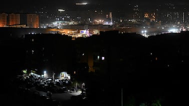 Cairo in the dark due to power cuts on Tuesday. Egypt has been facing electricity shortages since last summer. AFP