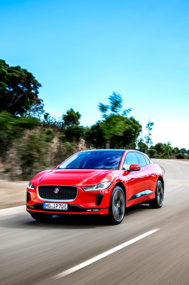 Via a Jaguar app, you can preheat or cool the vehicle's cabin while it is charging before a journey. Jaguar