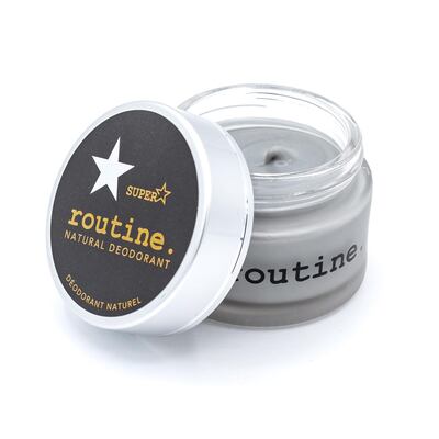 Routine's Super Star natural deodorant has charcoal, magnesium and prebiotics