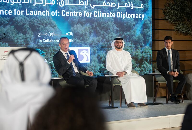 The Centre for Climate Diplomacy announces the launch of a new research initiative in Abu Dhabi to tackle the climate crisis. The National / Ruel Pableo